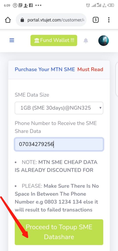 Buy Cheap MTN SME Data Step 4